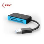 3 card slots for SD/CF/TF Card Reader