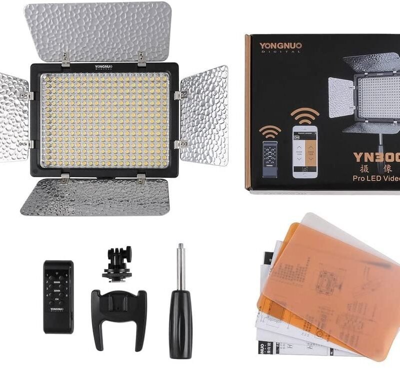 YN-300 III LED Camera Video Light with Adjustable Color Temperature 3200K-5500K