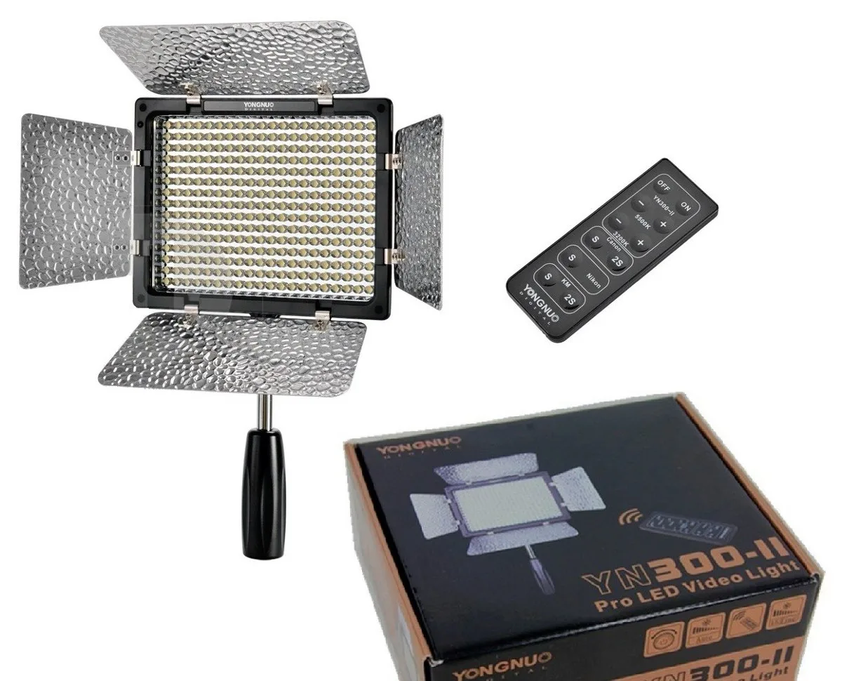 YONGNUO YN-300II Led Camera Adjustable Color Video Light - Image 1