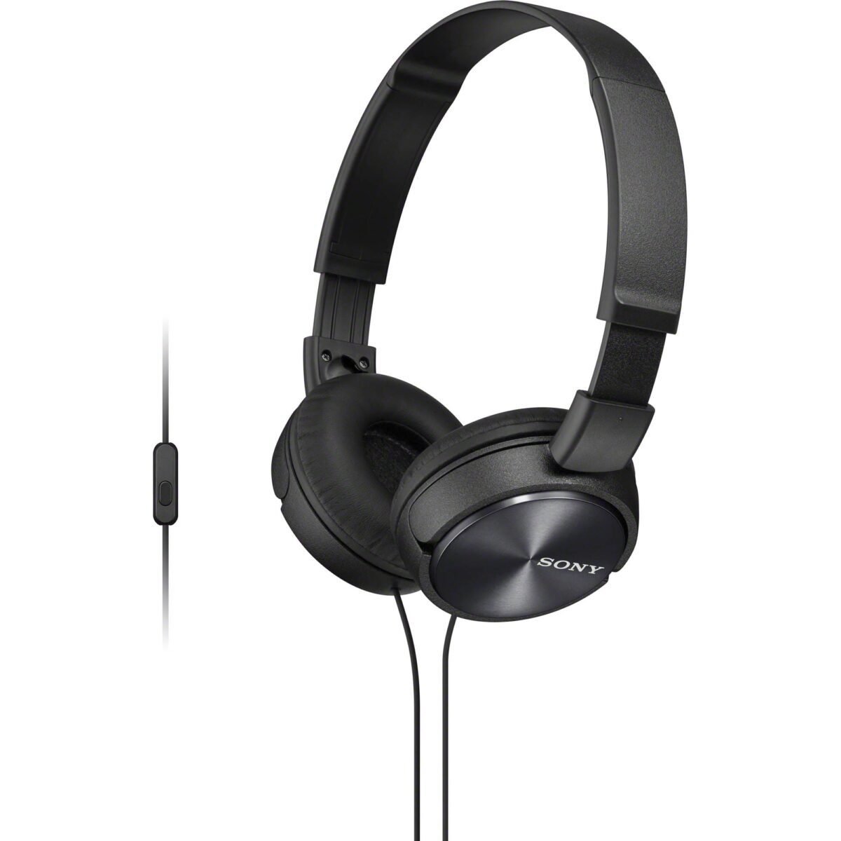 sony_mdrzx310ap_b_over_the_head_1036460 Sony MDR-ZX310AP ZX Series Wired On Ear Headphones with mic, Black - Image 1