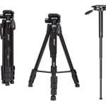 Jmary KP-2264 Professional Tripod Monopod for DSLR Cameras