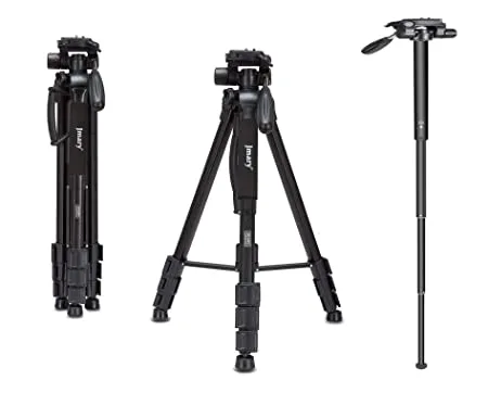 jmary 2264 Jmary KP-2264 Professional Tripod Monopod for DSLR Cameras - Image 1