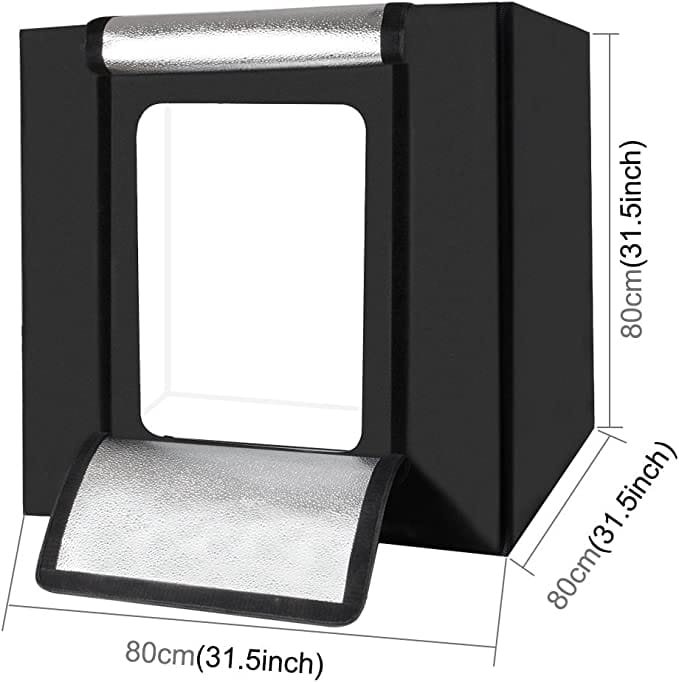 80 X 80 X 80 cm LED Mini Portable Photo Studio Shooting Tent