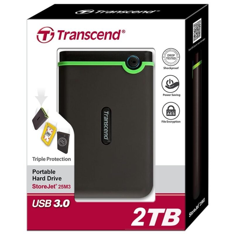 TRANSCEND  2TB USB 3.1 External Hard Drive