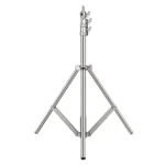 2.8m Heavy Duty Stainless Steel Spring Cushioned Light Stand( silver)