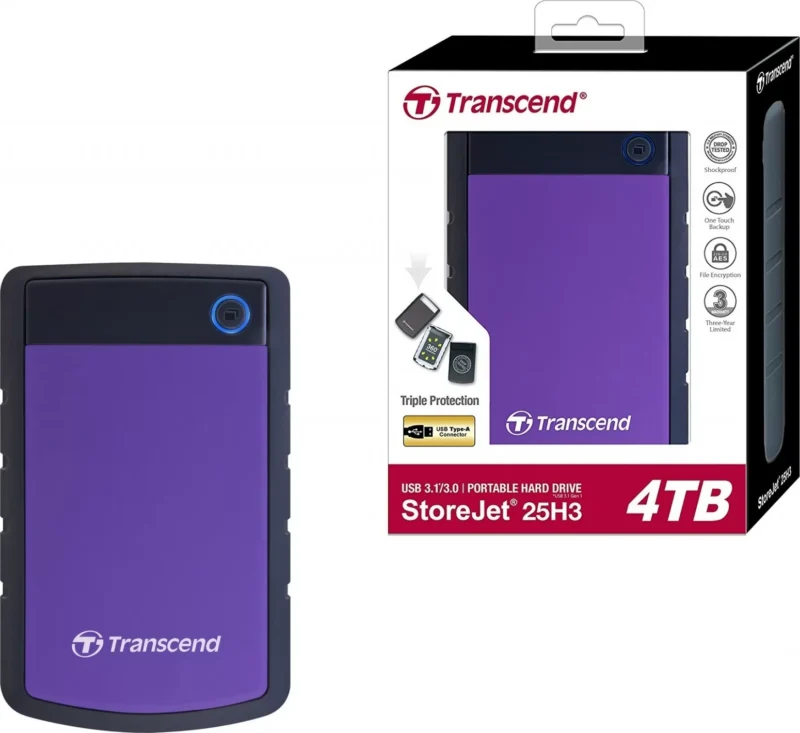 TRANSCEND 4TB External Hard Drive - Image 3