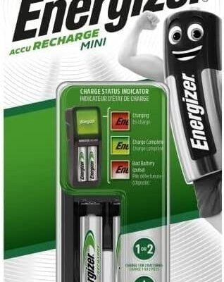 Energizer 2AAA 700Mah Rechargeable batteries+charger