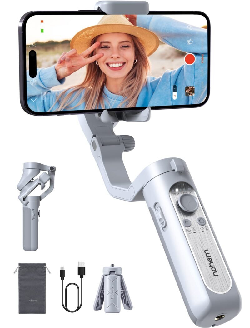 Hohem iSteady XE Foldable Smartphone Gimbal Kit with Magnetic LED Light