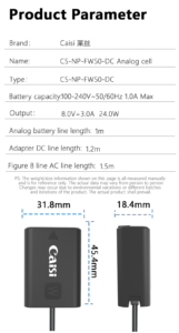 NP‑FW50 Dummy Battery 