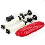 3 Roller Wall Mounting Manual Background Support System - Image 2