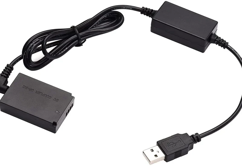 USB to LP-E12 Dummy Battery DR-E12 DC Coupler