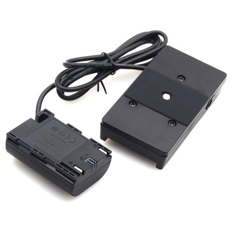 Power Adapter Cable for NP-F NP-F970 Battery Plate with LP-E6 Dummy Battery - Image 2