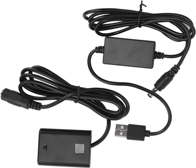 USB to NP‑FW50 Dummy Battery