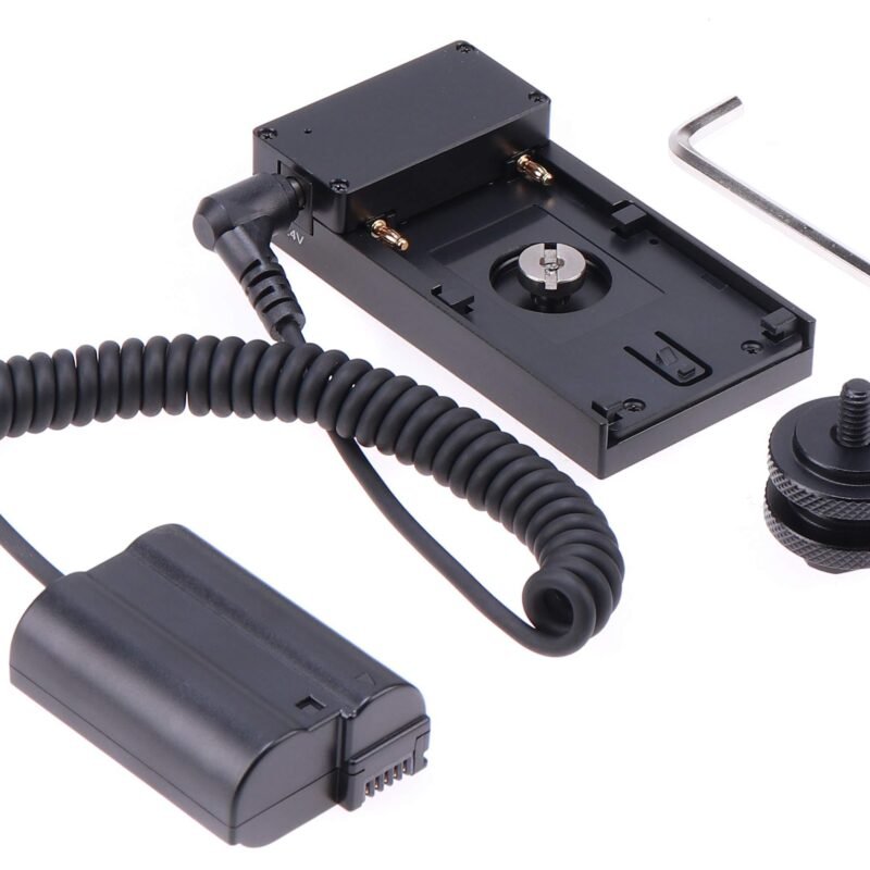 Dummy Battery Adapter Mount Plate Power Supply NP-F970  to  EN EL15