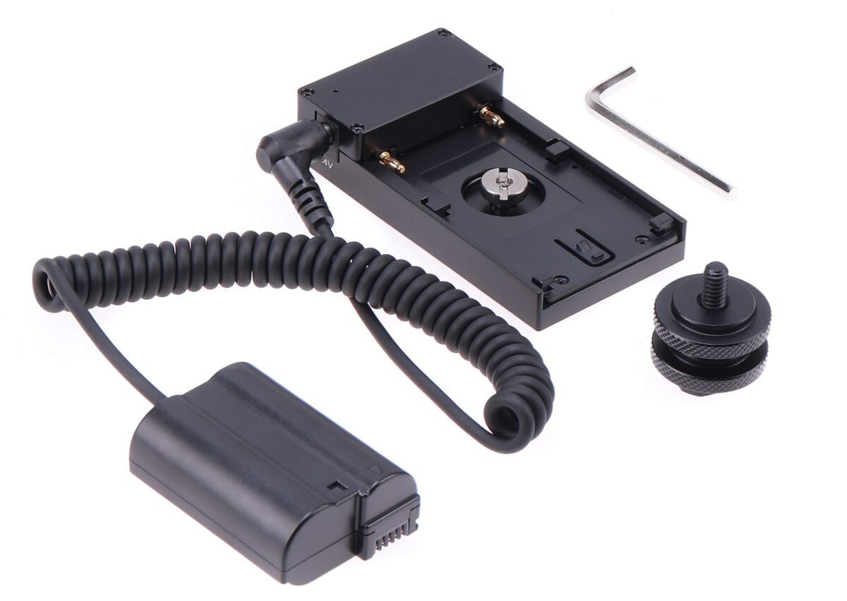 970-el15 Dummy Battery Adapter Mount Plate Power Supply NP-F970 to EN EL15 - Image 1