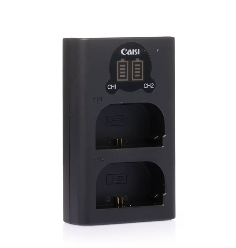 Caisi Dual Charger For Canon Lp-E6 Battery - Image 2