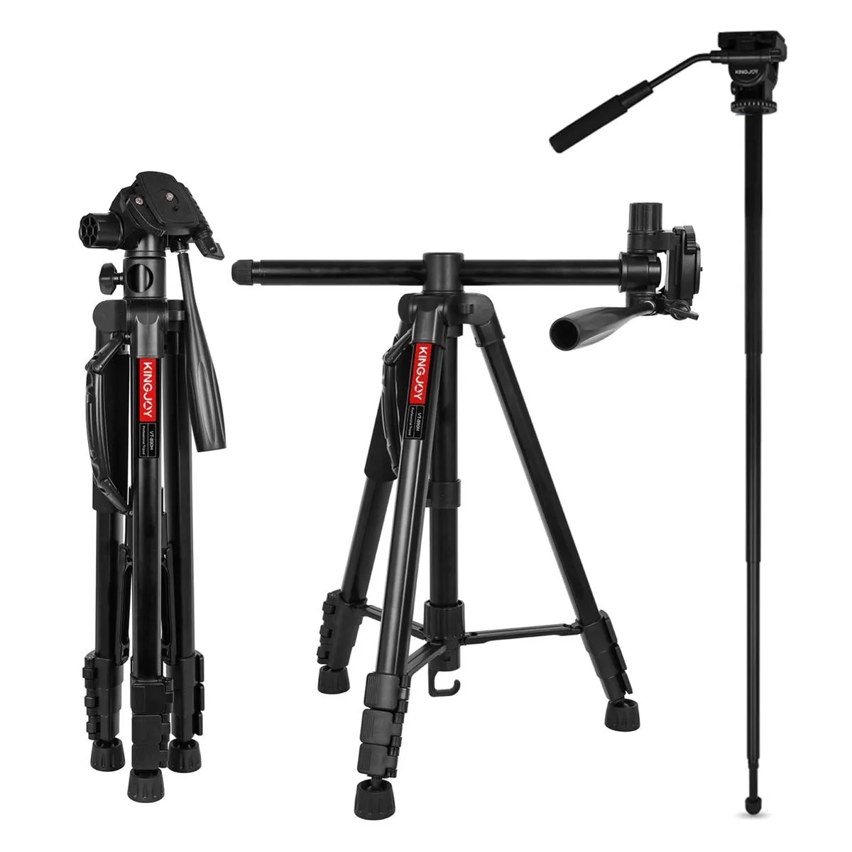 KINGJOY VT-890H Aluminum Alloy Tripod - Image 1
