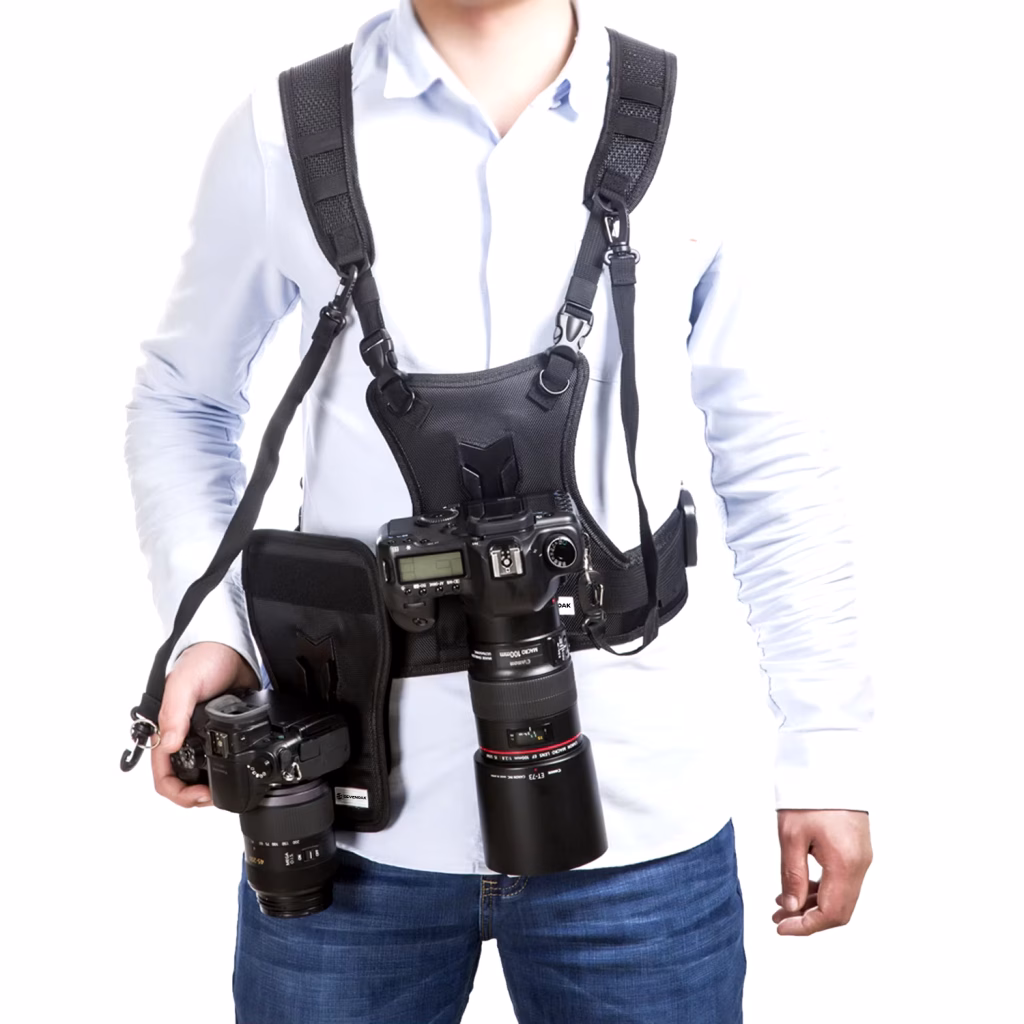 Sevenoak-SK-MSP01-Double-Shoulder-Quick-Release-Neck-Belt-Camera-Carrier-Photographer-Vest-Dual-Side-Holster Sevenoak SK MSP01 Double Shoulder Quick Release Neck Belt Camera Carrier Photographer Vest Dual Side Holster