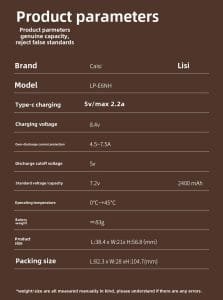 LP-E6NH Battery