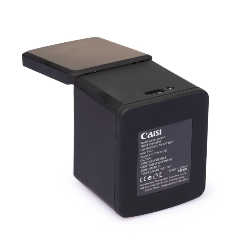 Caisi GoPro Treble Charger for HERO 5, 6, 7 & 8 Battery - Image 5