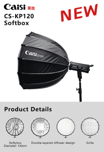 120cm deep parabolic softbox