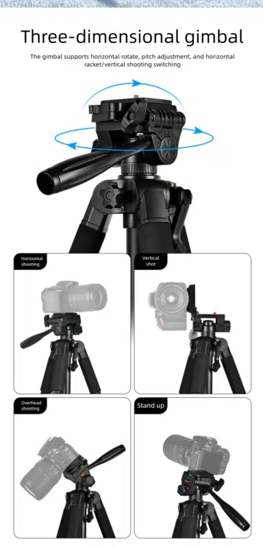 Caisi ST-77 Mobile & Camera Tripod with Mobile Holder - Image 8