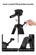 Caisi ST-77 Mobile & Camera Tripod with Mobile Holder - Image 5