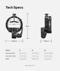 Godox S3 Speedlite Bracket
