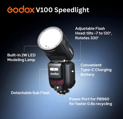 Ontime Electronics 1 Godox V100 Speedlight