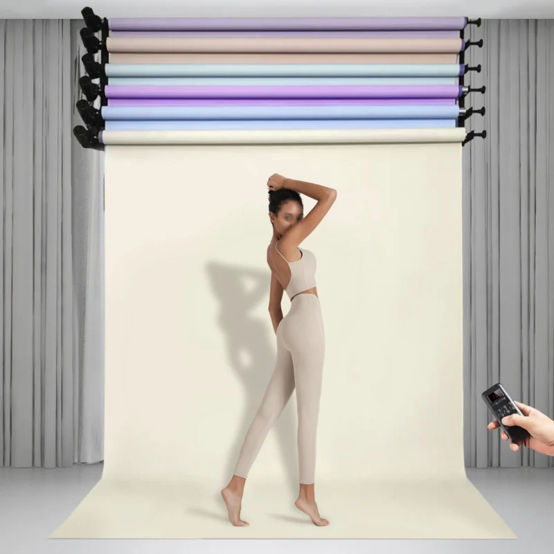 6 Roller Motorized Electric Background Support System