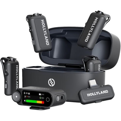 Hollyland LARK MAX 2 Combo 4-Person Wireless Microphone