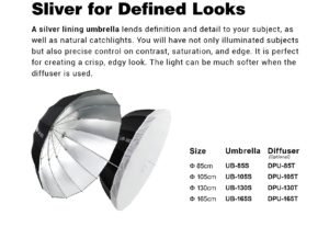 Godox Parabolic Umbrella (105cm White) softbox 2 Godox Parabolic Umbrella