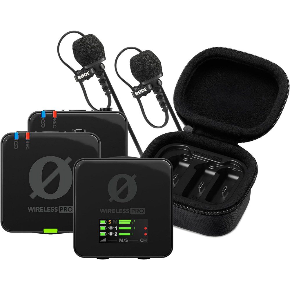 RODE Wireless PRO 2-Person Clip-On Wireless Microphone System/Recorder with Lavaliers