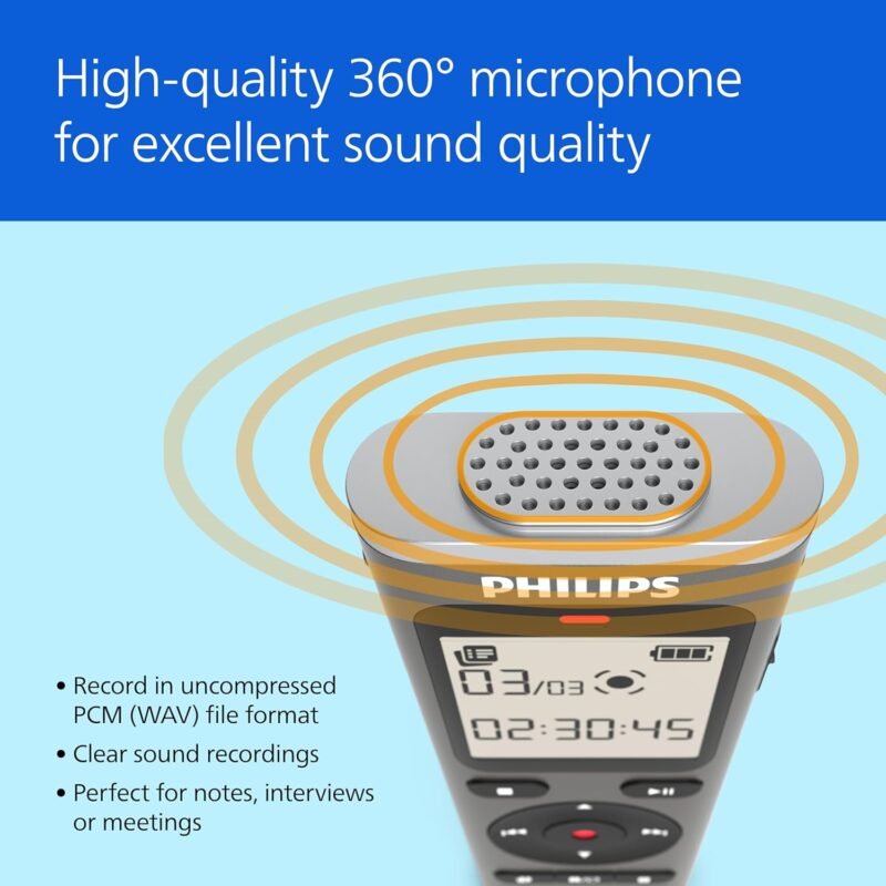 Philips DVT1170 VoiceTracer, Audio Recorder