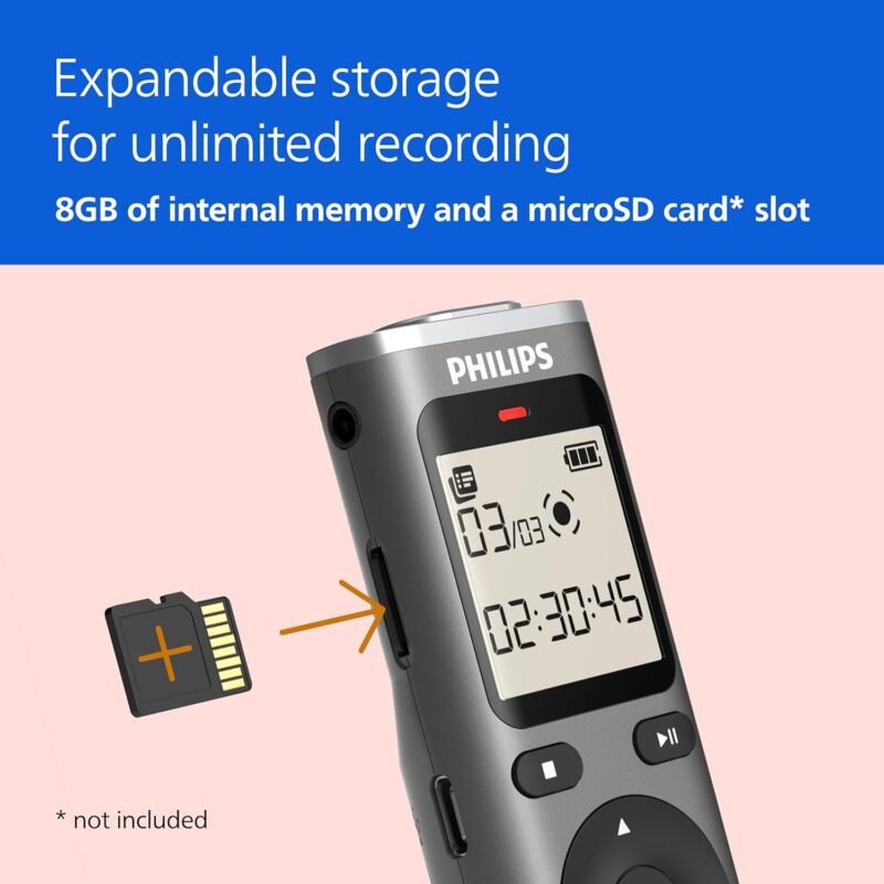 Philips DVT1170 VoiceTracer, Audio Recorder