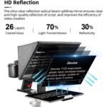 Desview T12S 12.9" Portable Teleprompter for Smartphone/Tablets with Remote Control