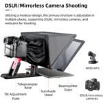 Desview T12S 12.9" Portable Teleprompter for Smartphone/Tablets with Remote Control