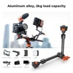 K&F CONCEPT 11" Magic Arm Clamp Kit Articulating Camera Arm Mount for Microphone