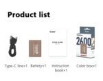 Caisi FZ100 Ultra 2600mAh USB-C Rechargeable Camera Battery